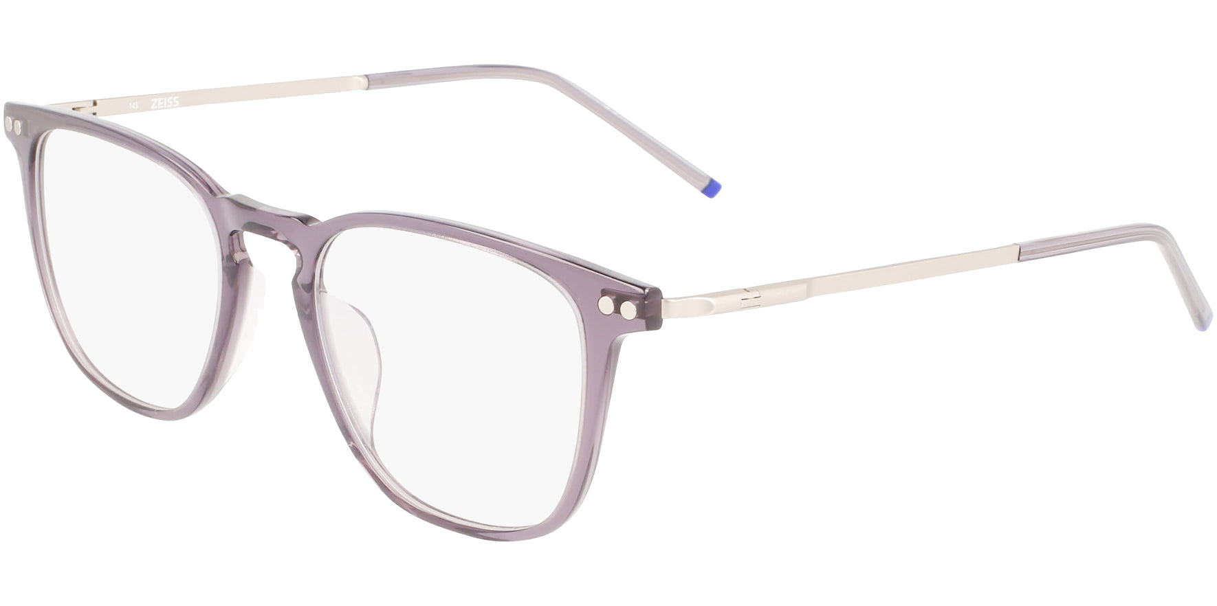 Zeiss Soft Square Eyeglass Frames w/ Slim Titanium Temples