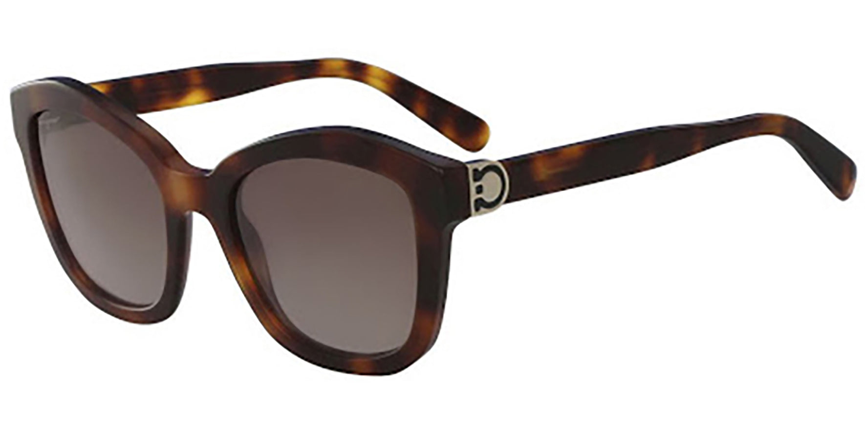 Salvatore Ferragamo Gancio Geo Havana Cat-Eye - Eyedictive