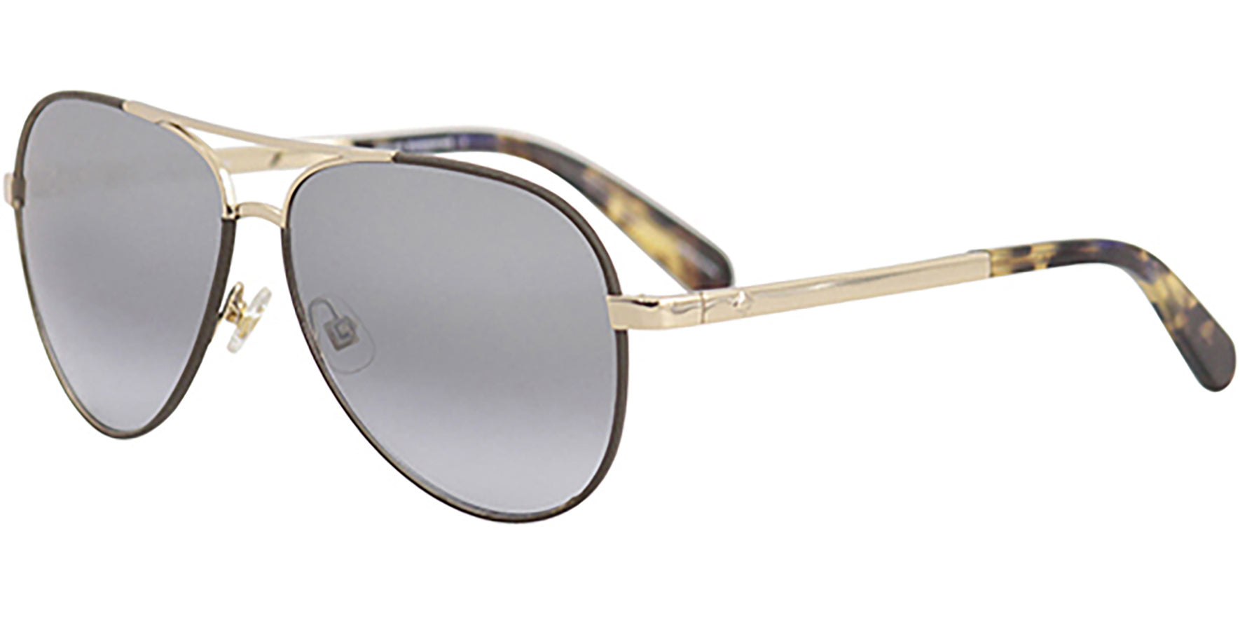 Kate Spade Amarissa Gold-Tone Aviator w/ Gradient Lens - Eyedictive