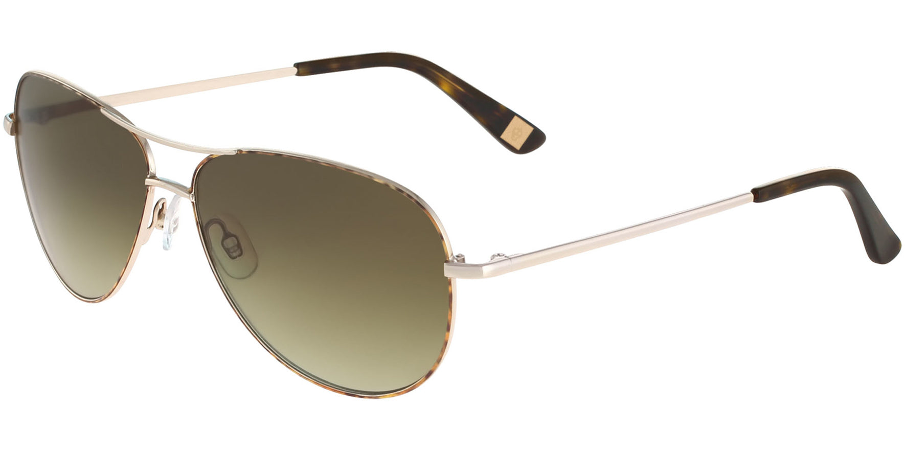 Anne Klein Stainless Steel Aviator w/ Gradient Lens