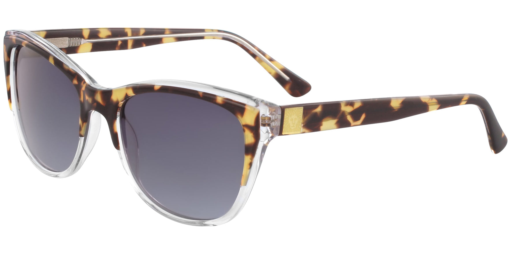 Anne Klein Tortoise Crystal Cat Eye w/ Gradient Lens