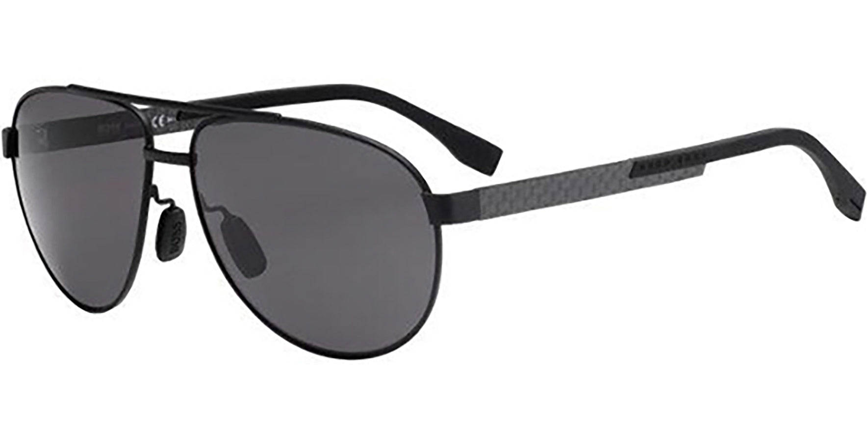 Hugo Boss Polarized Matte Black Aviator - Eyedictive