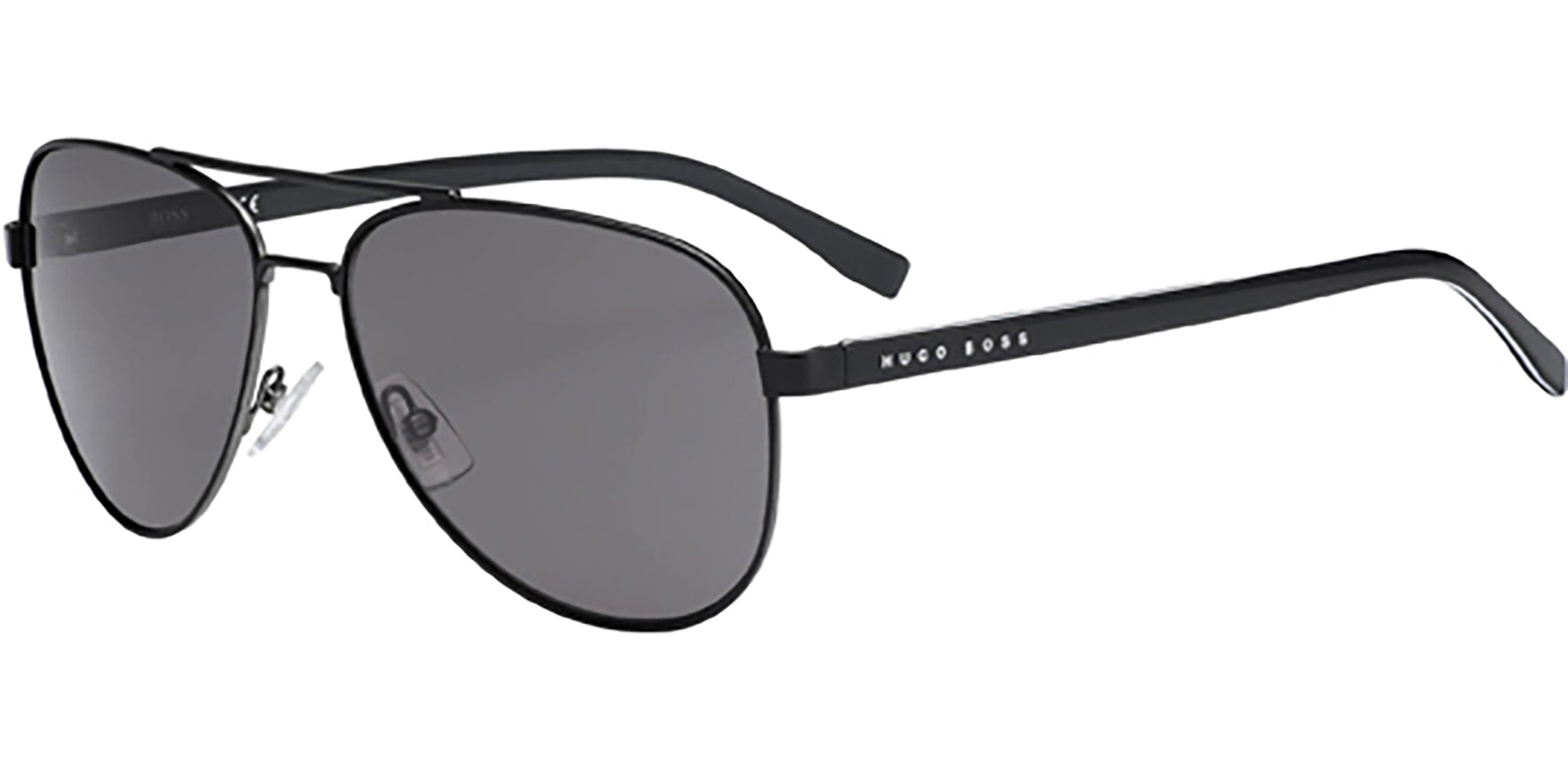 Hugo Boss Polarized Matte Black Aviator - Eyedictive