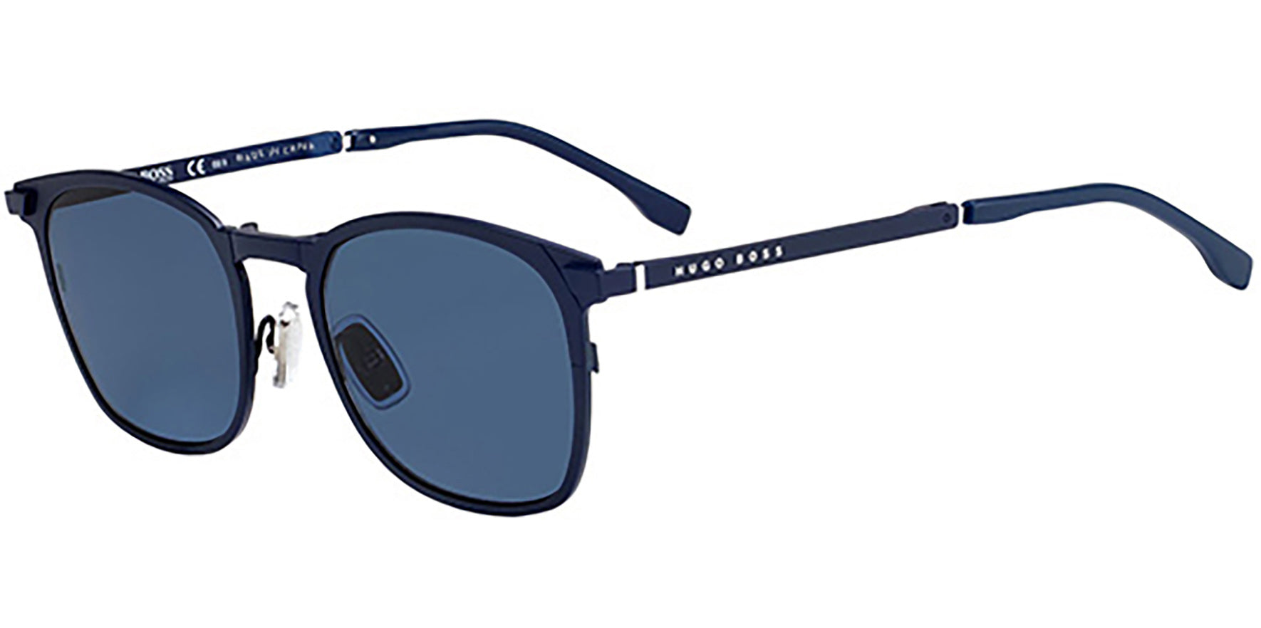 Hugo Boss Foldable Matte Blue Soft Square - Eyedictive