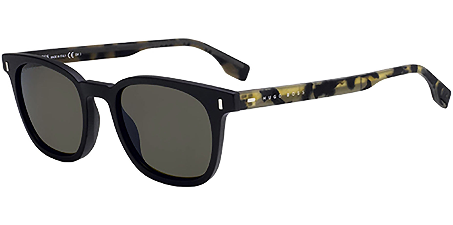 Hugo Boss Matte Black/Spotted Tortoise Soft Square - Eyedictive