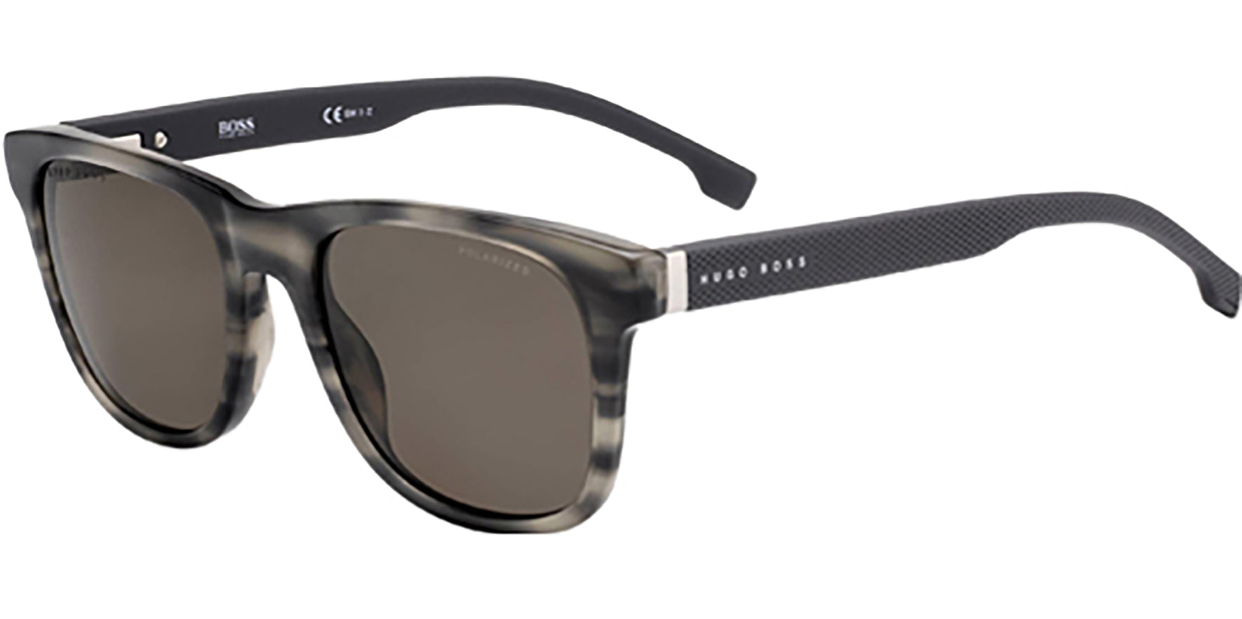 Hugo Boss Polarized Grey Horn Soft Square Classic - Eyedictive