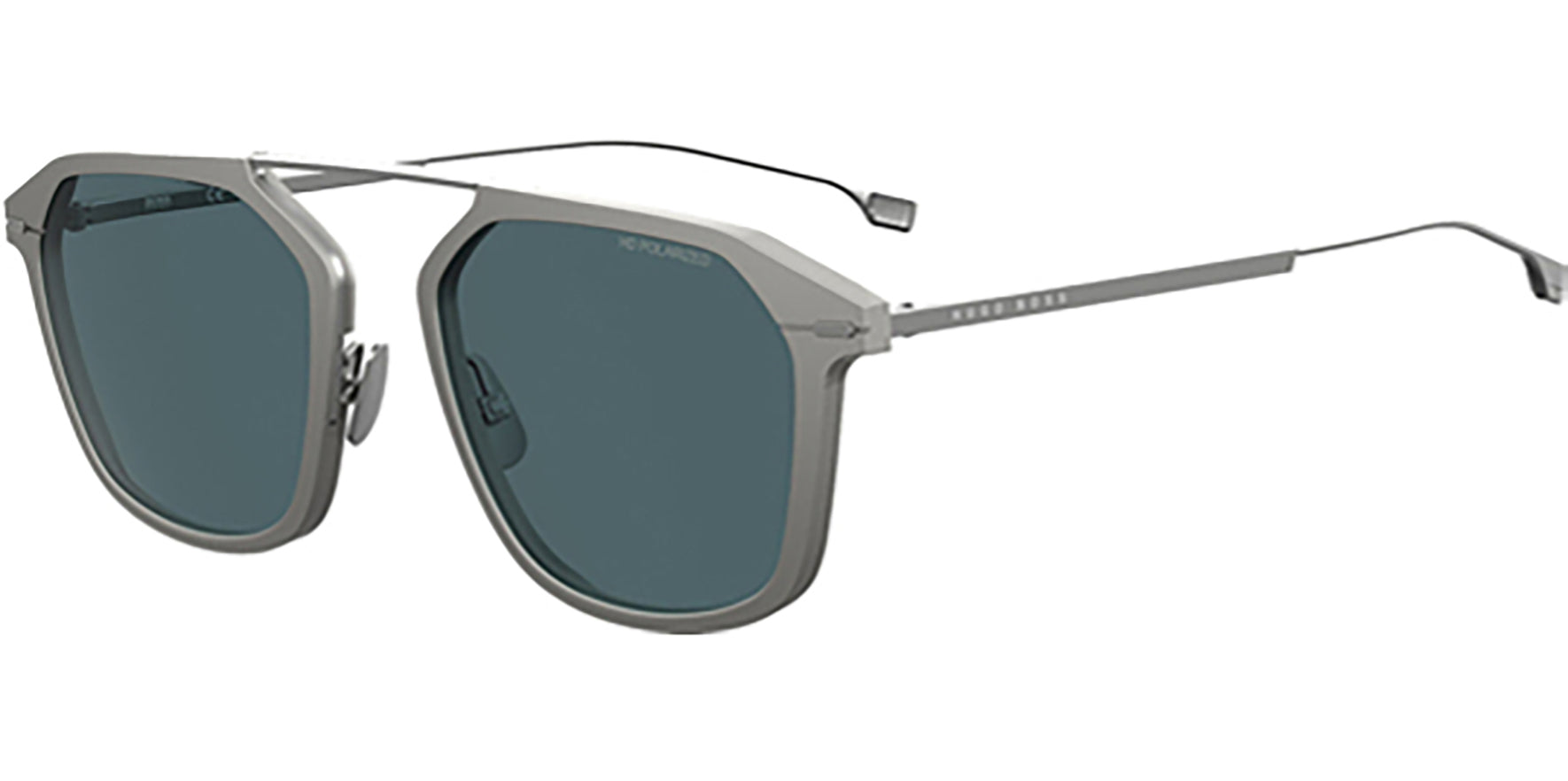 Hugo Boss HD Polarized Titanium & Aluminum Modern Pilot - Eyedictive