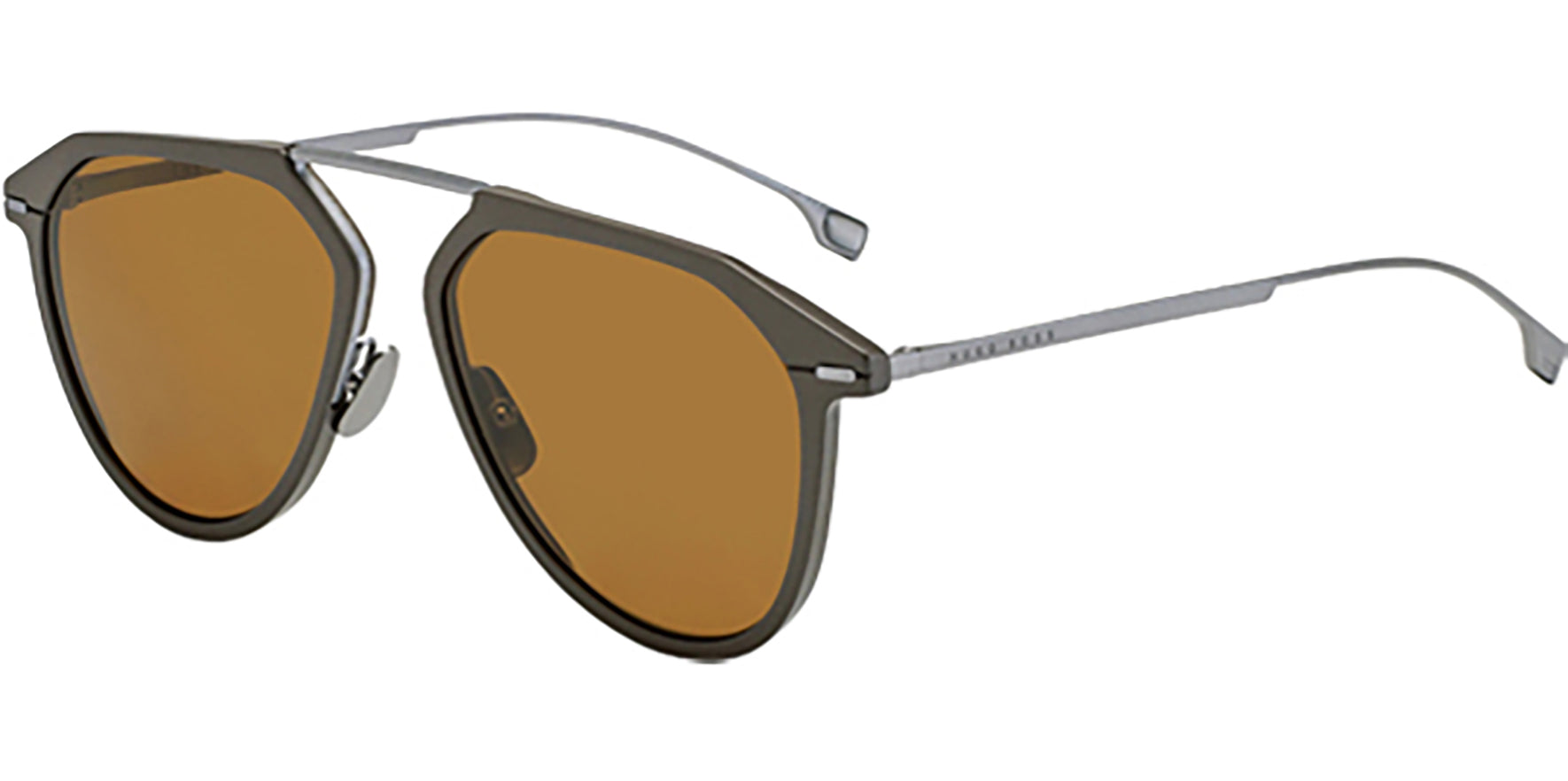 Hugo Boss HD Polarized Titanium & Aluminum Aviator - Eyedictive