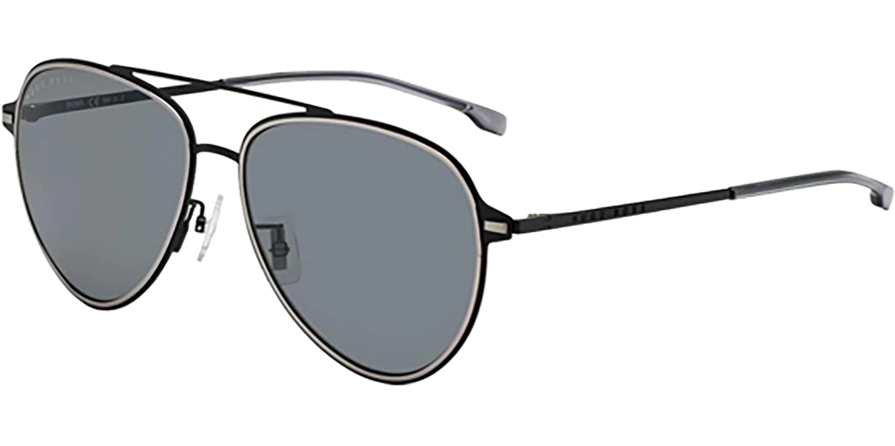 Hugo Boss Polarized Titanium Temple Aviator - Eyedictive