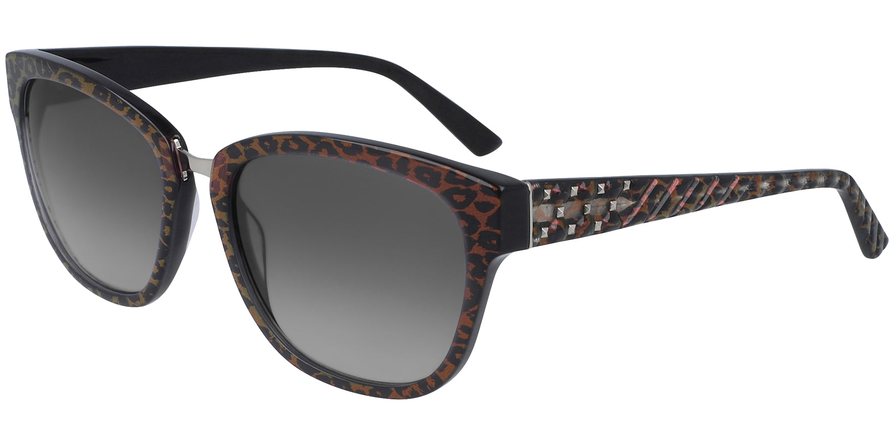 Bebe Animal Print Soft Square w/ Gradient Lens