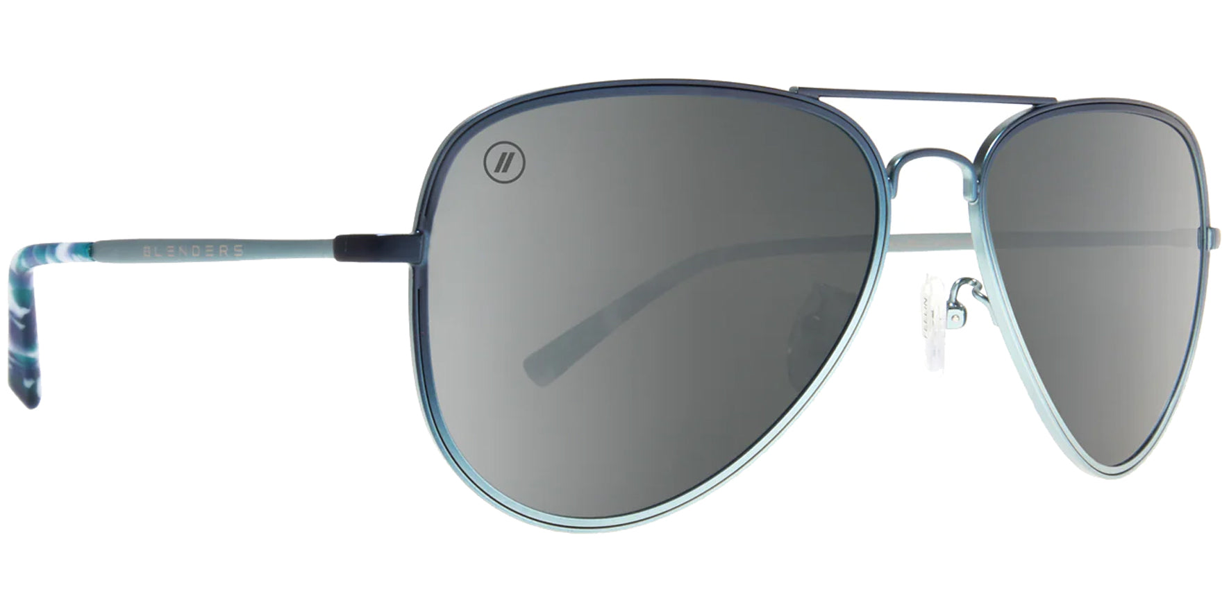 Blenders Eyewear A Series Polarized Matte Classic Aviator w/ Mirrored Lens