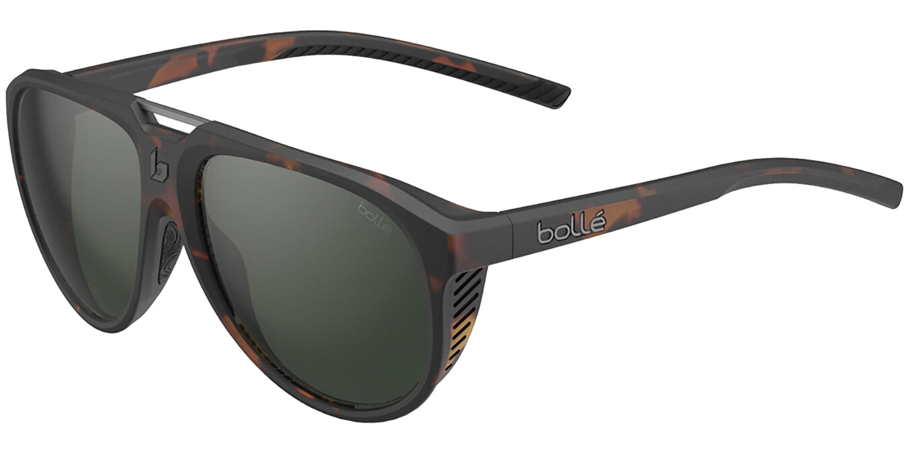 Bolle Euphoria Axis Polarized Tortoise Matte Round Pilot - BS036003