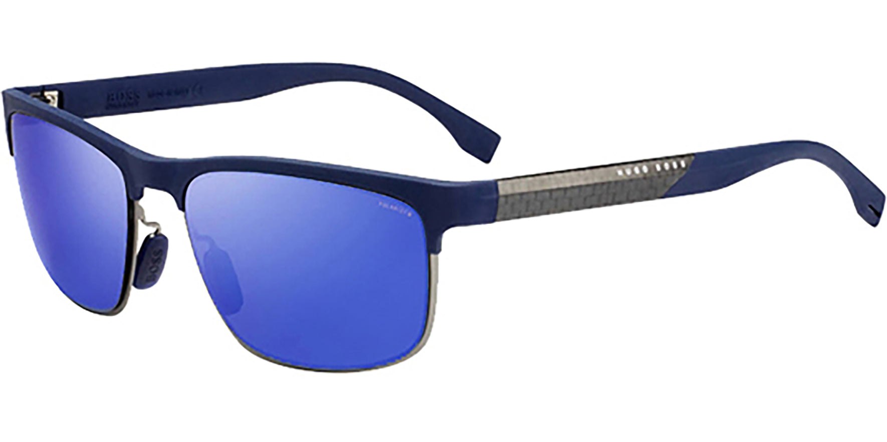 Hugo Boss Polarized Browline w/ Flash Lens - Eyedictive