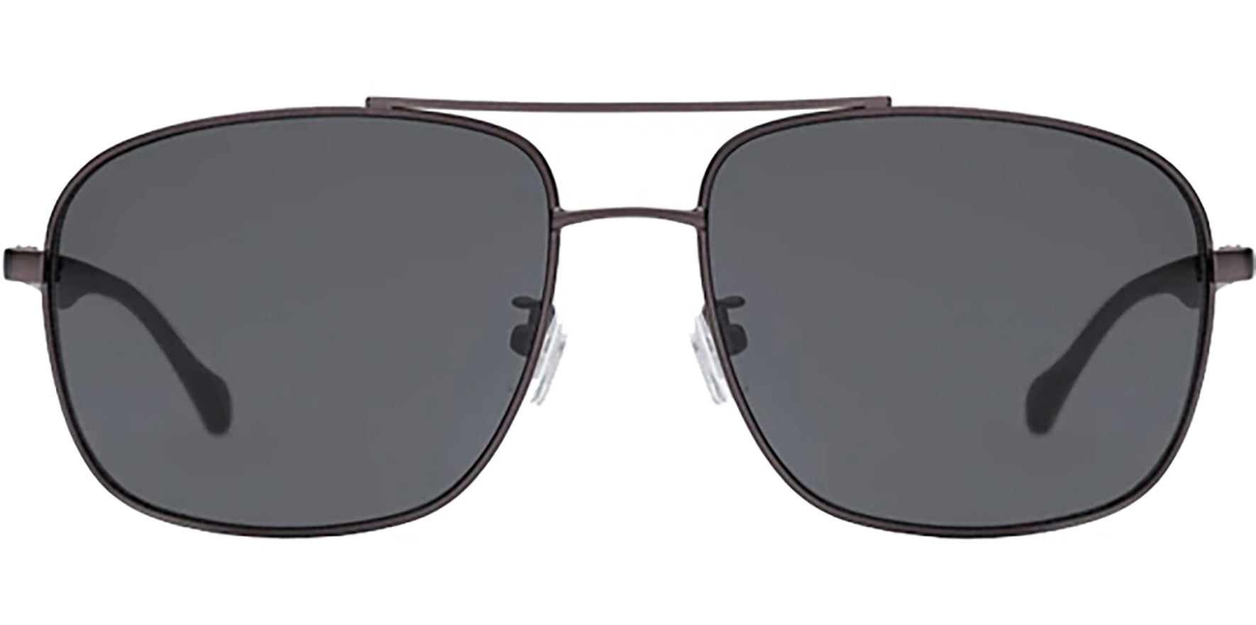 Hugo Boss Matte Brown Squared Aviator - Eyedictive