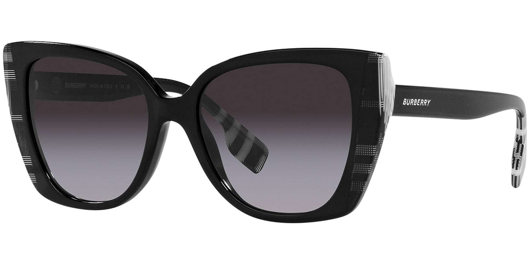 Burberry Meryl Squared Oversize Cat Eye w/ Gradient Lens