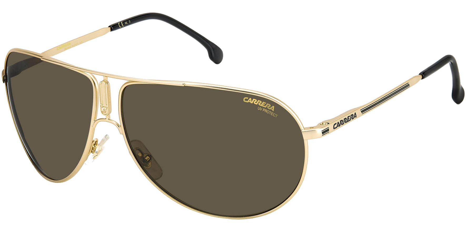 Carrera Special Edition Gipsy 65 Matte Gold-Tone Aviator - Eyedictive