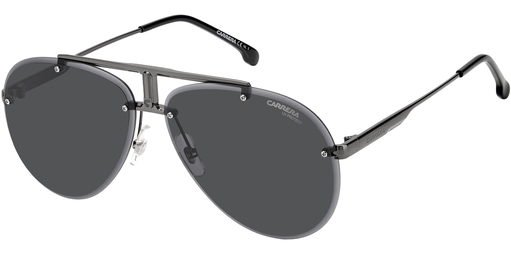 Carrera Stylized Rimless Aviator - Eyedictive