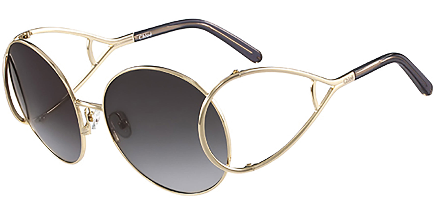 Chloe Jackson Gold-Tone Round w/ Gradient Lens - Eyedictive