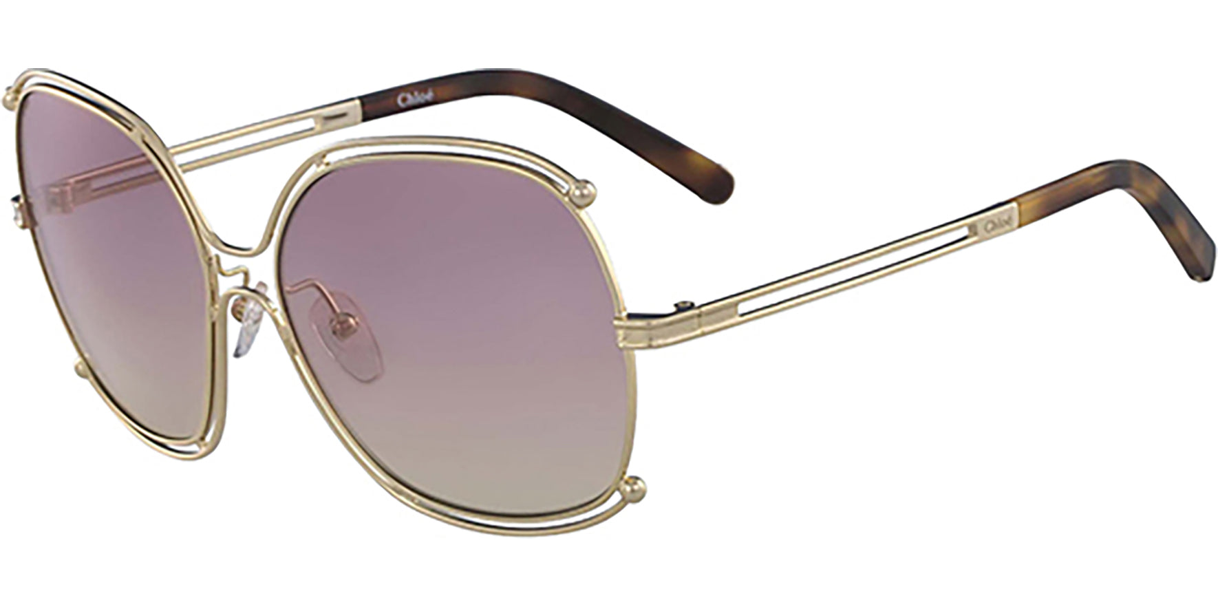 Chloe Isidora Gold Aviator w/ Gradient Lens - Eyedictive