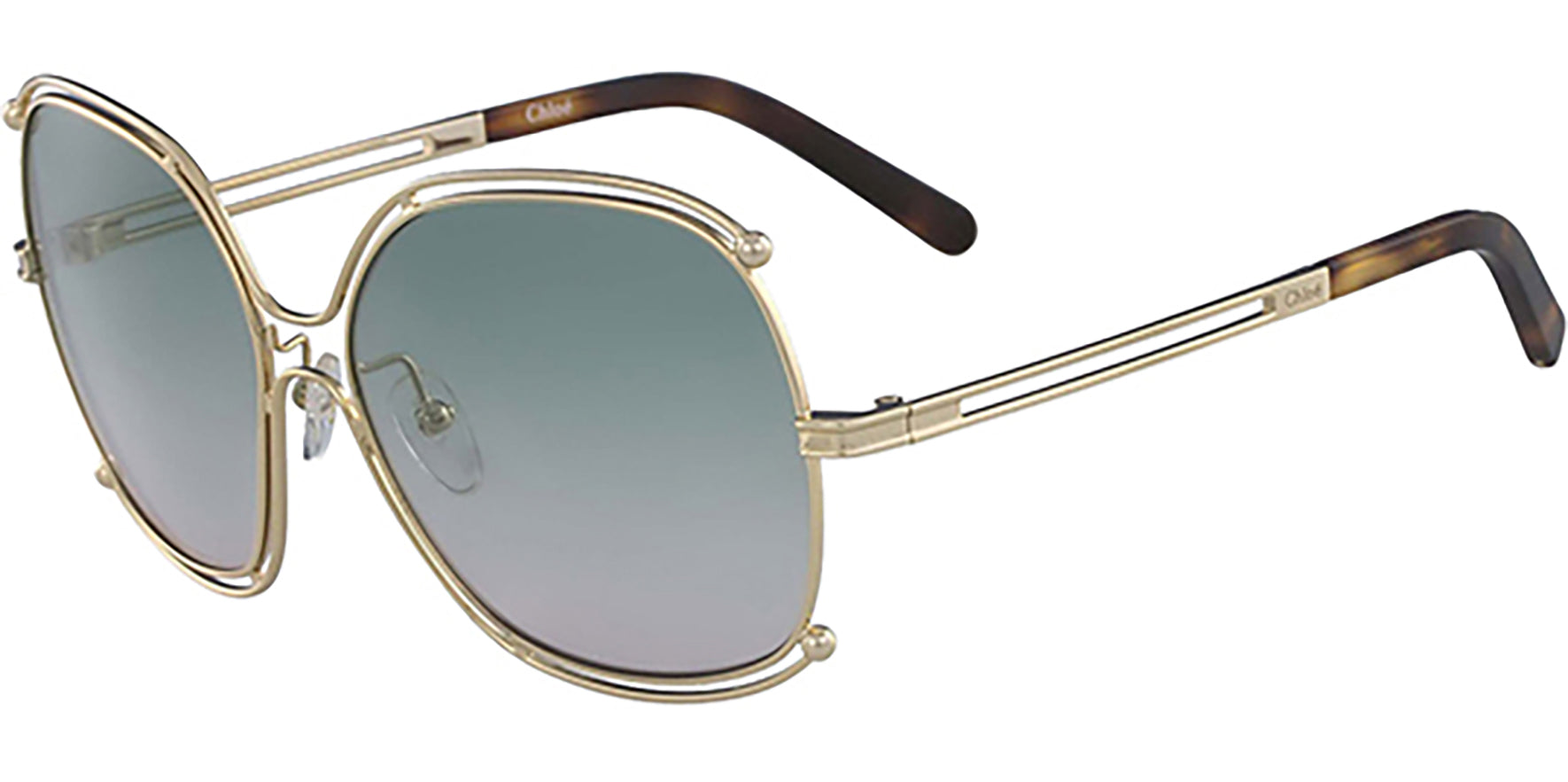 Chloe Isidora Gold Aviator w/ Gradient Lens - Eyedictive