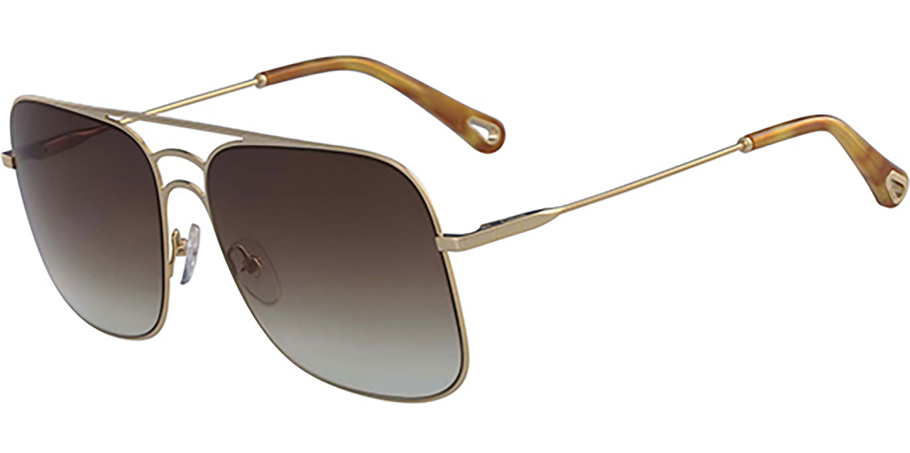 Chloe Ricky Gold-Tone Navigator w/ Gradient Lens - Eyedictive