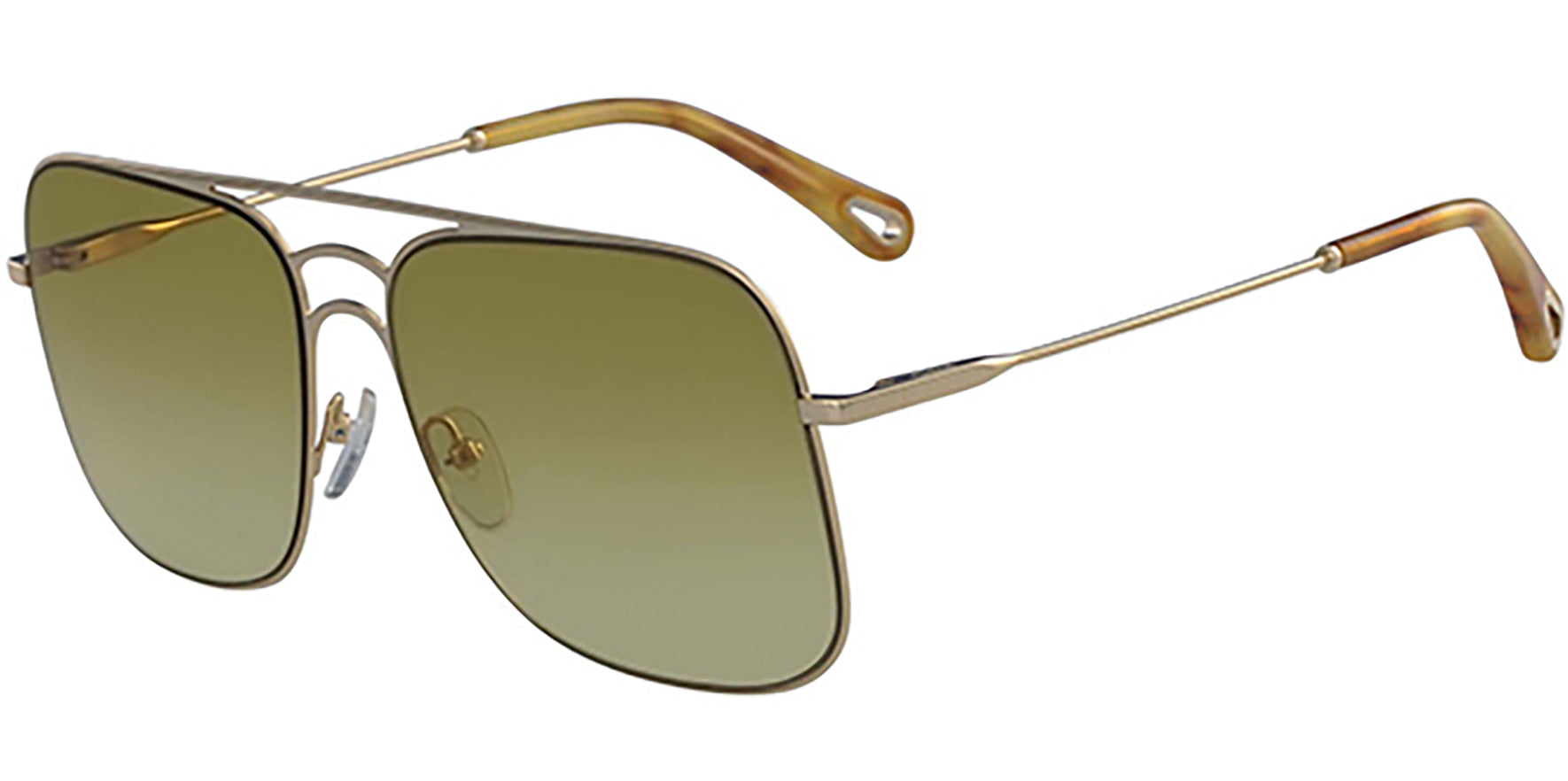 Chloe Ricky Gold-Tone Navigator w/ Gradient Lens - Eyedictive