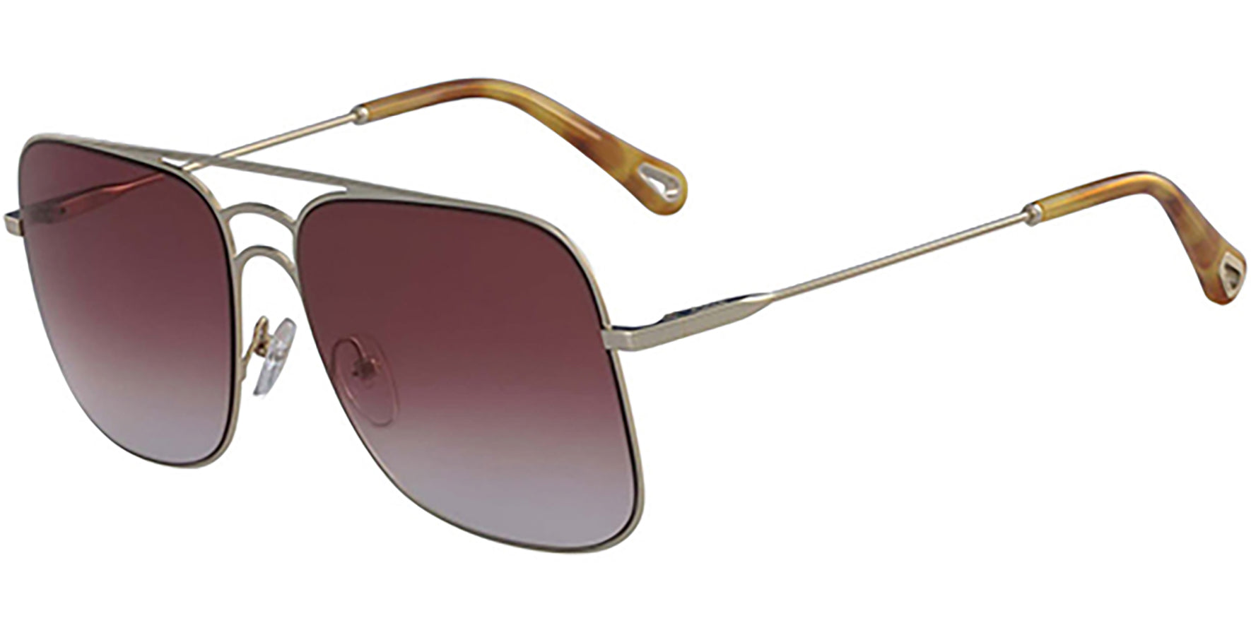 Chloe Ricky Gold-Tone Navigator w/ Gradient Lens - Eyedictive