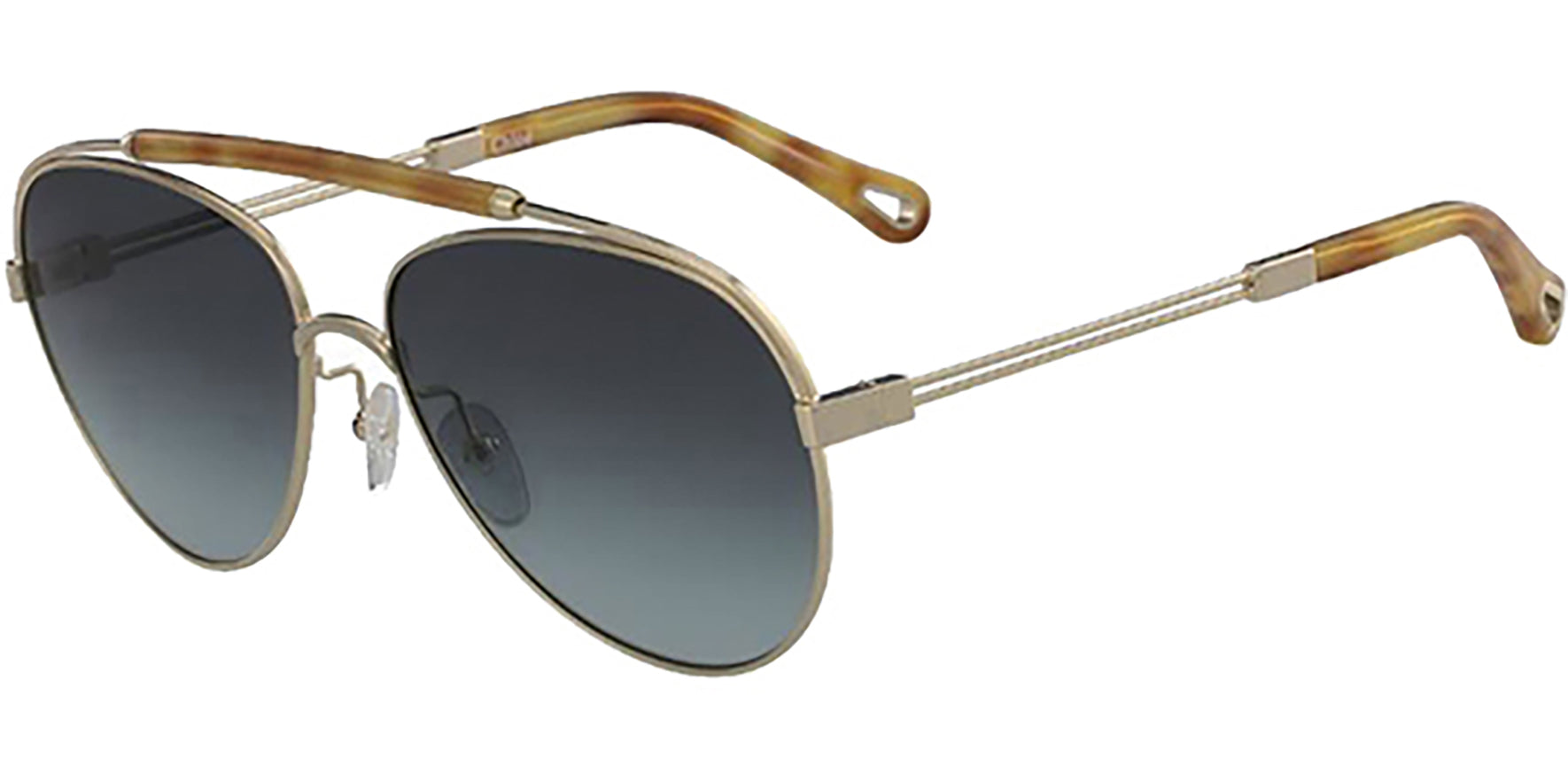 Chloe Reece Gold-Tone Aviator w/ Gradient Lens - Eyedictive