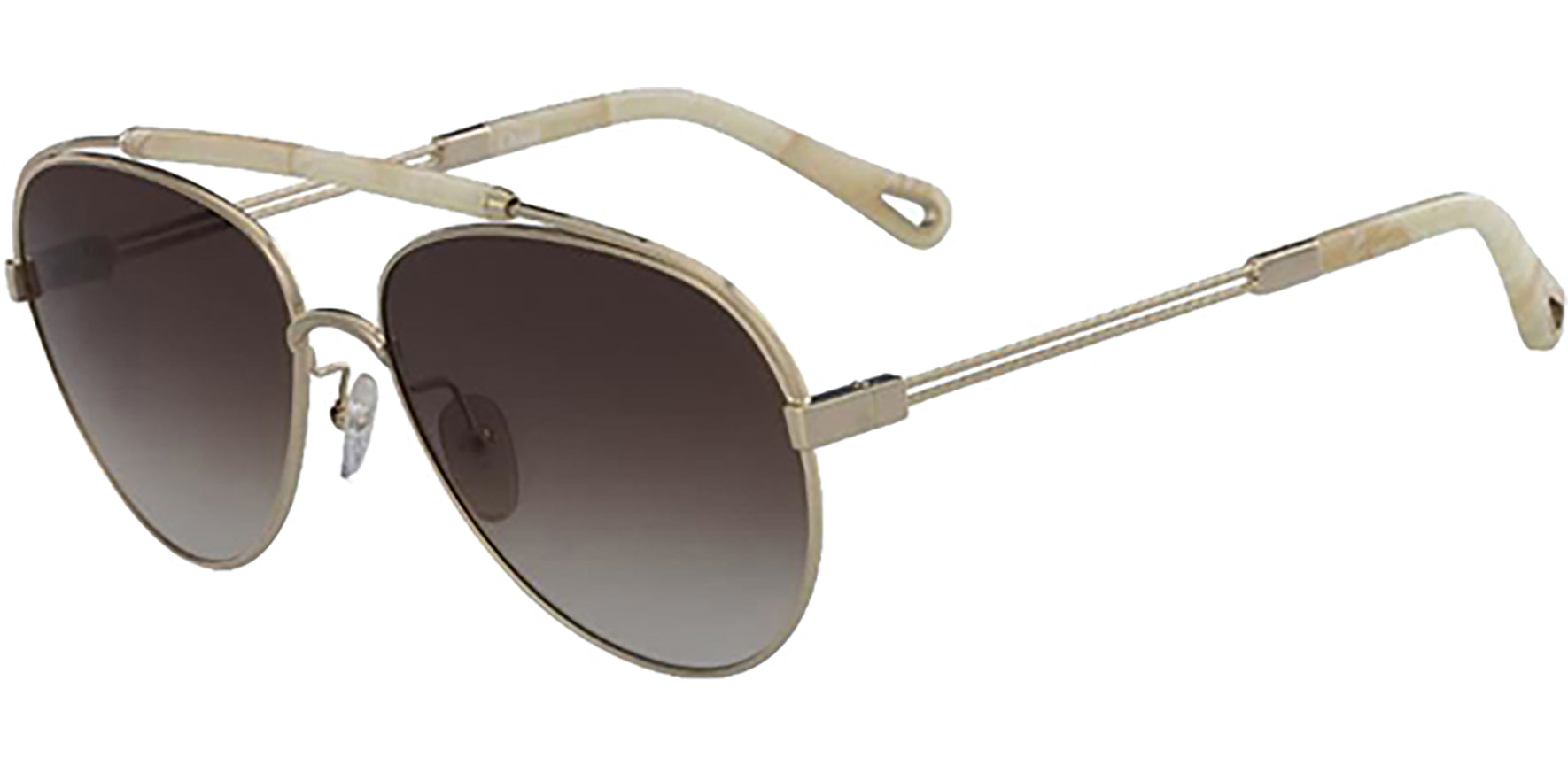 Chloe Reece Gold-Tone Aviator w/ Gradient Lens - Eyedictive