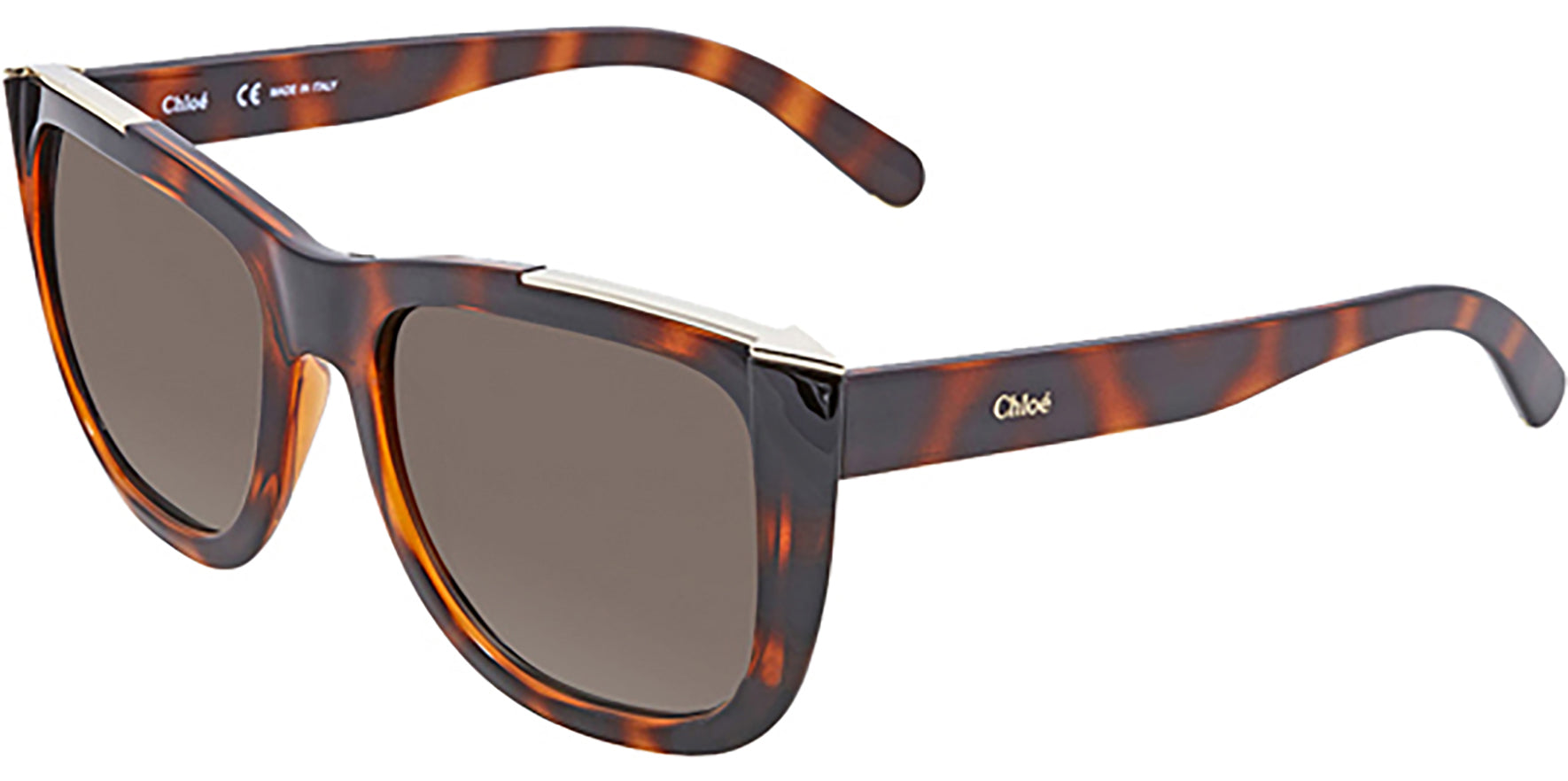 Chloe Dallia Tortoise Oversize Square w/ Gradient Lens - Eyedictive