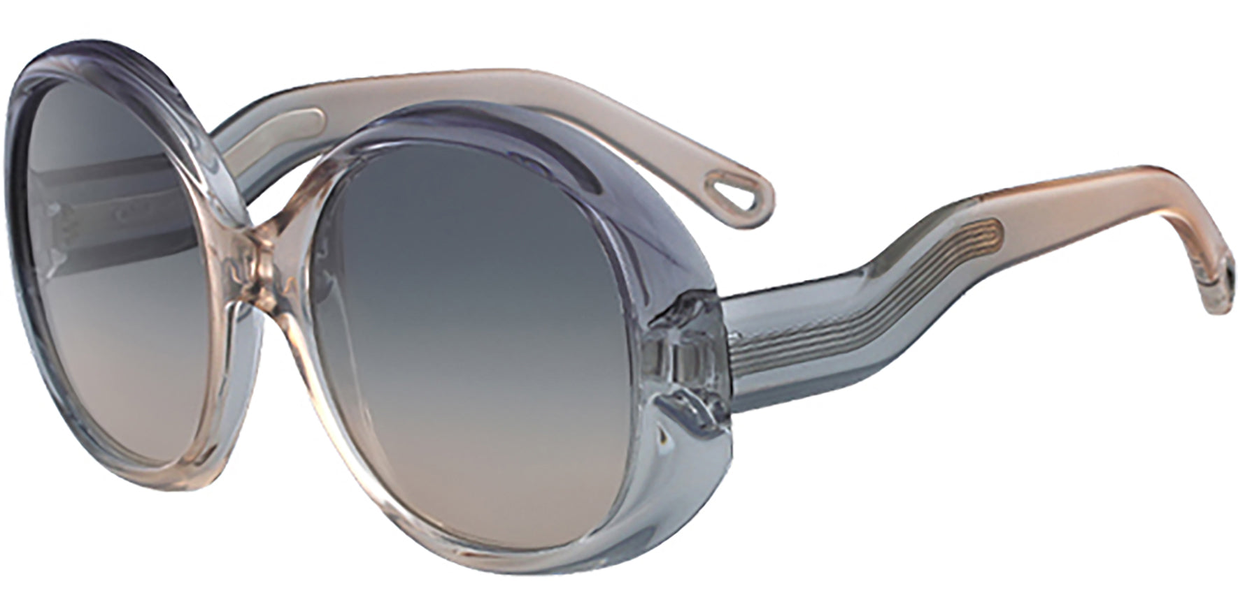 Chloe Marbled Oversize w/ Gradient Lens - Eyedictive