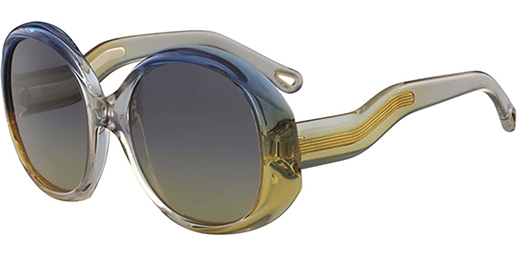 Chloe Marbled Oversize w/ Gradient Lens - Eyedictive