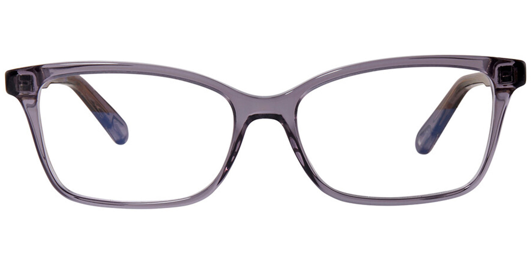 Chloe Grey Crystal Rectangular Eyeglass Frames - Eyedictive