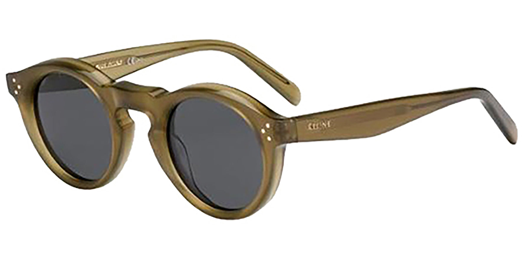 Celine Bevel Round Olive 41370S-0QP4 - Eyedictive