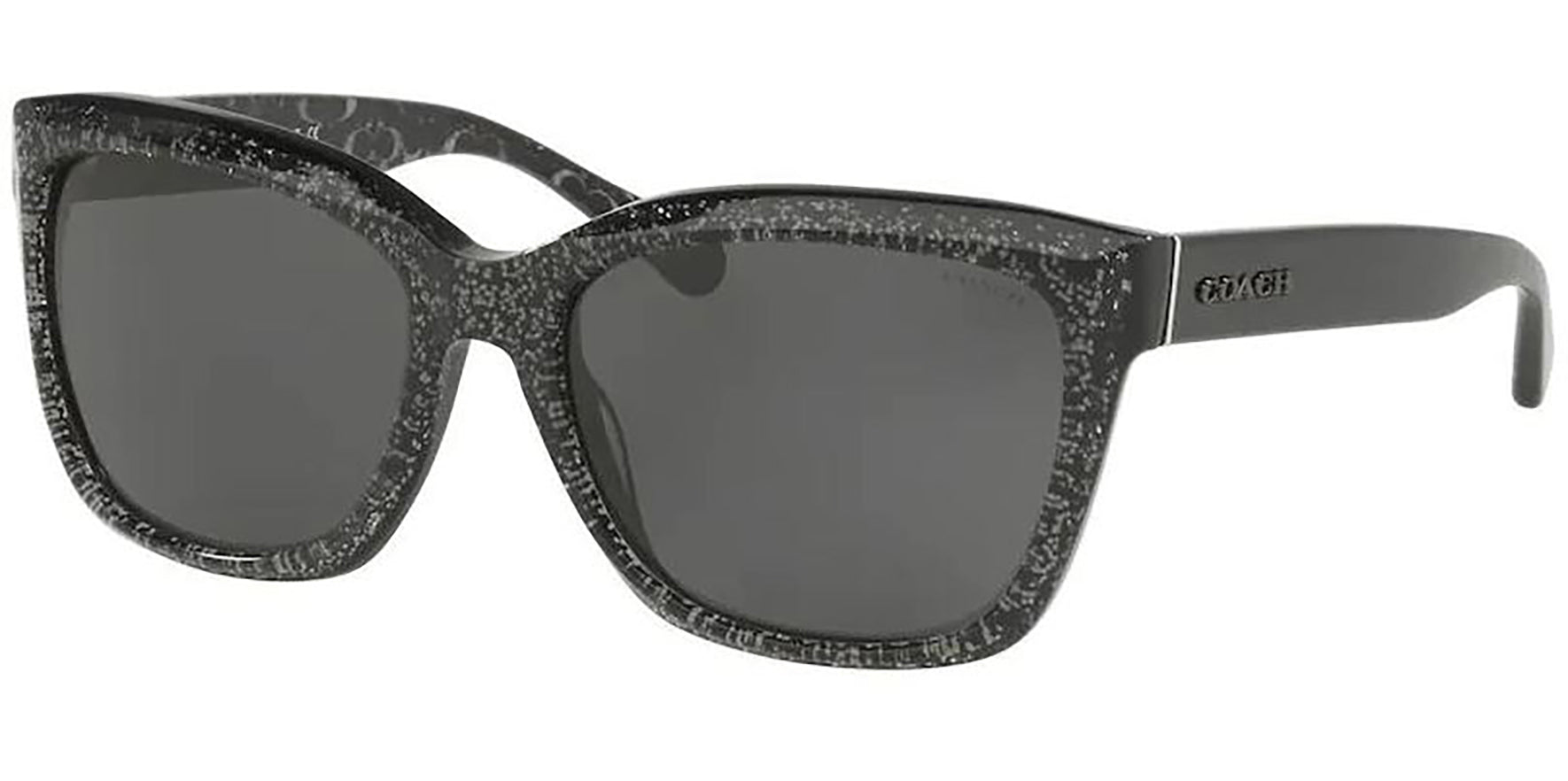 Coach Black Chunky Glitter Square Cat-Eye - Eyedictive