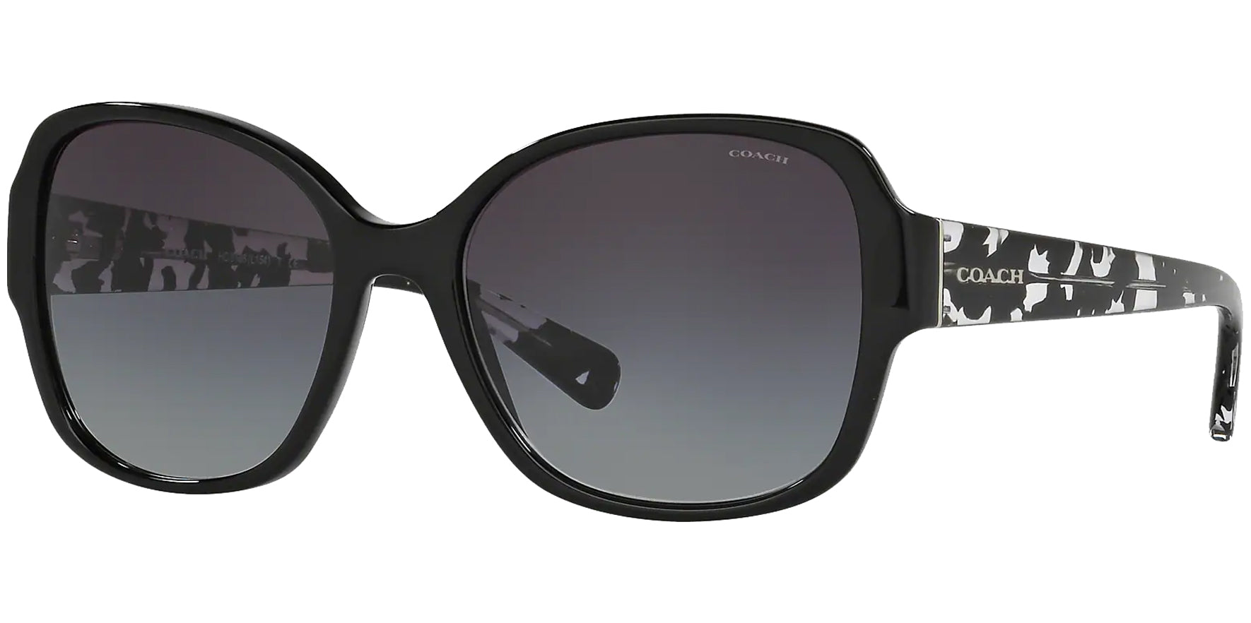 Coach Black Square Butterfly w/ Gradient Lens - Eyedictive