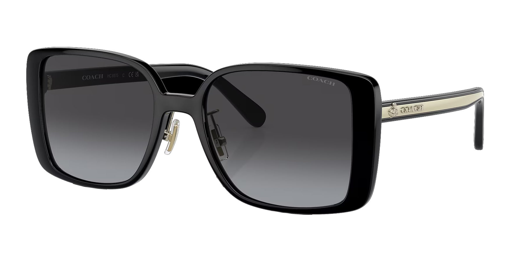 Coach Black Squared Butterfly w/ Gradient Lens - Eyedictive