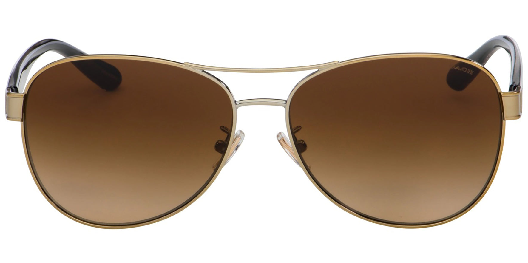 Coach Light Gold-Tone Aviator w/ Ombre Temples - Eyedictive