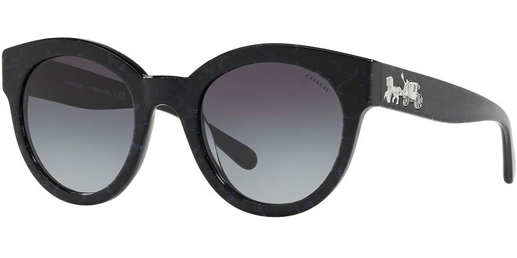 Coach Oversize Round Classic w/ Gradient Lens - Eyedictive