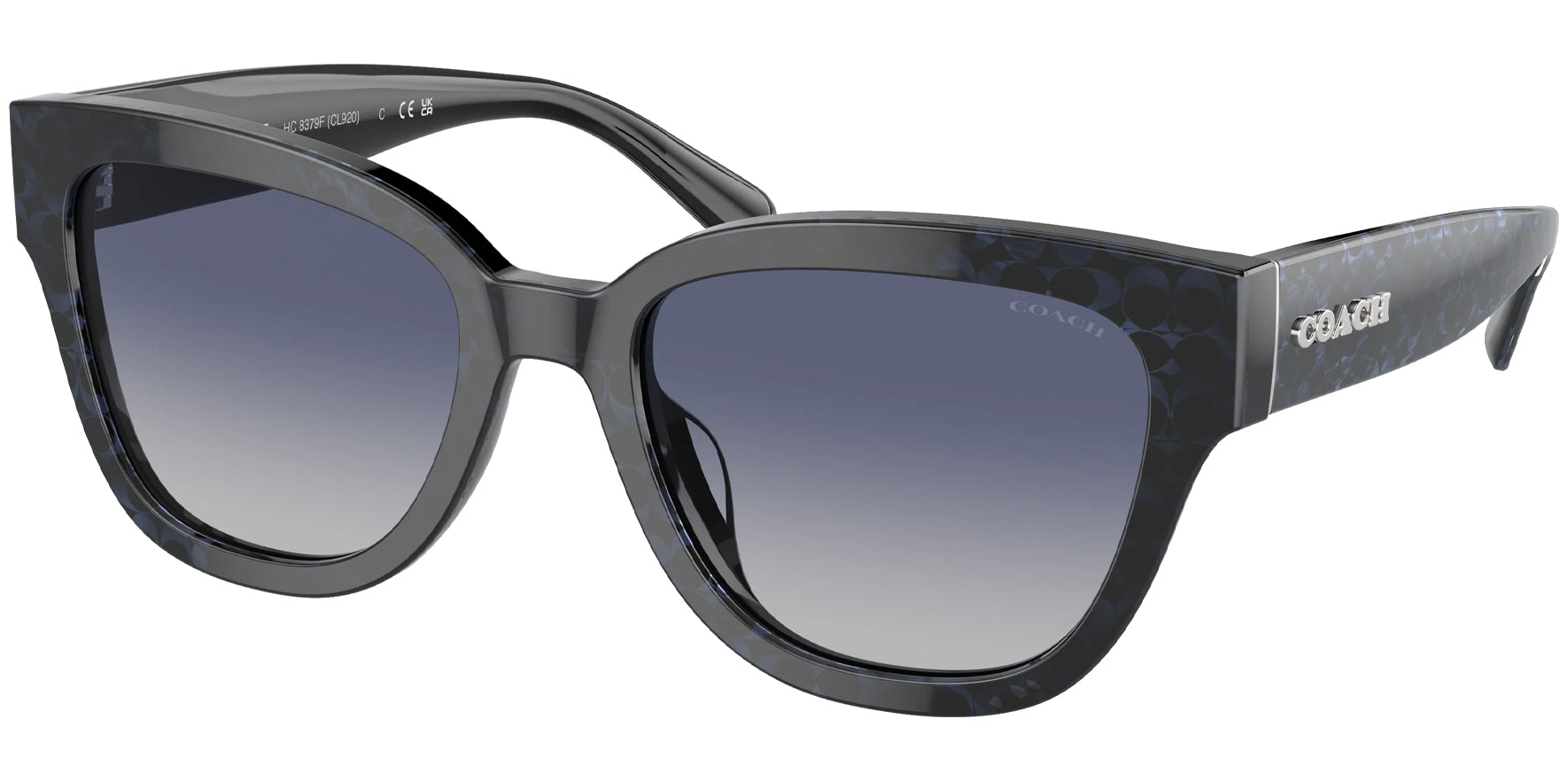 Coach C-Patterned Rounded Cat Eye w/ Gradient Lens - Eyedictive