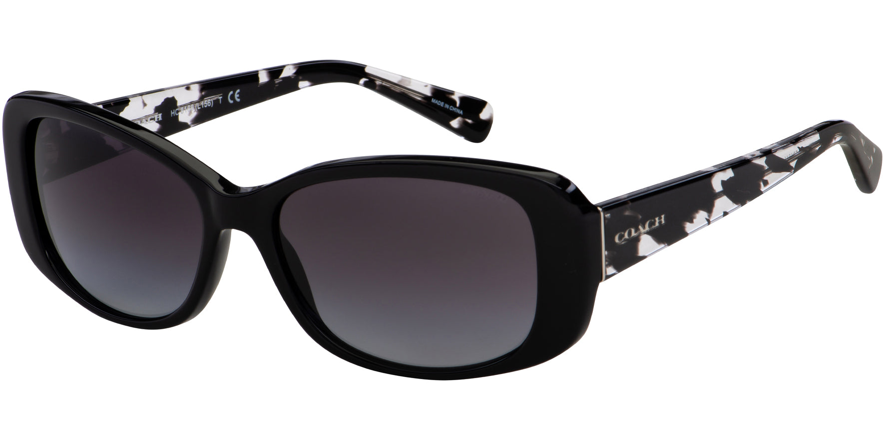 Coach Black Rectangle w/ Gradient Lens - Eyedictive