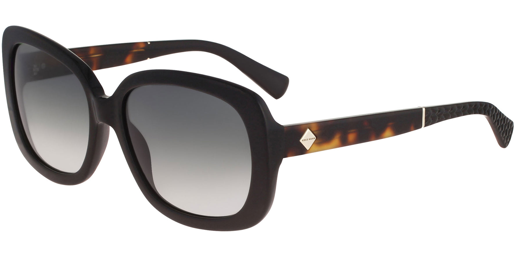 Cole Haan Black Oversize Butterfly w/ Gradient Lens - Eyedictive