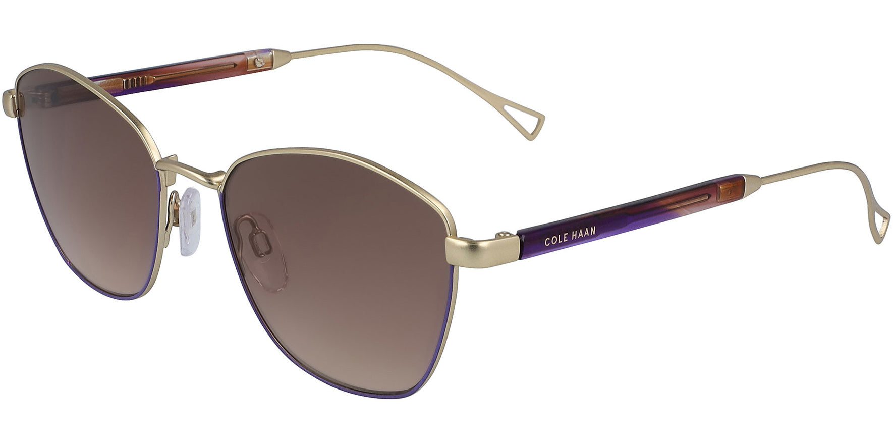 Cole Haan Slim Metal Round Square w/ Gradient Lens - Eyedictive