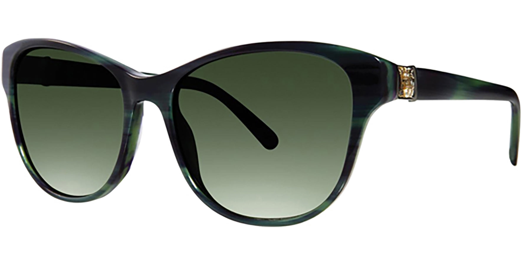 Vera Wang Corinna Soft Square Cat-Eye w/Swarovski Crystal Detail - Eyedictive