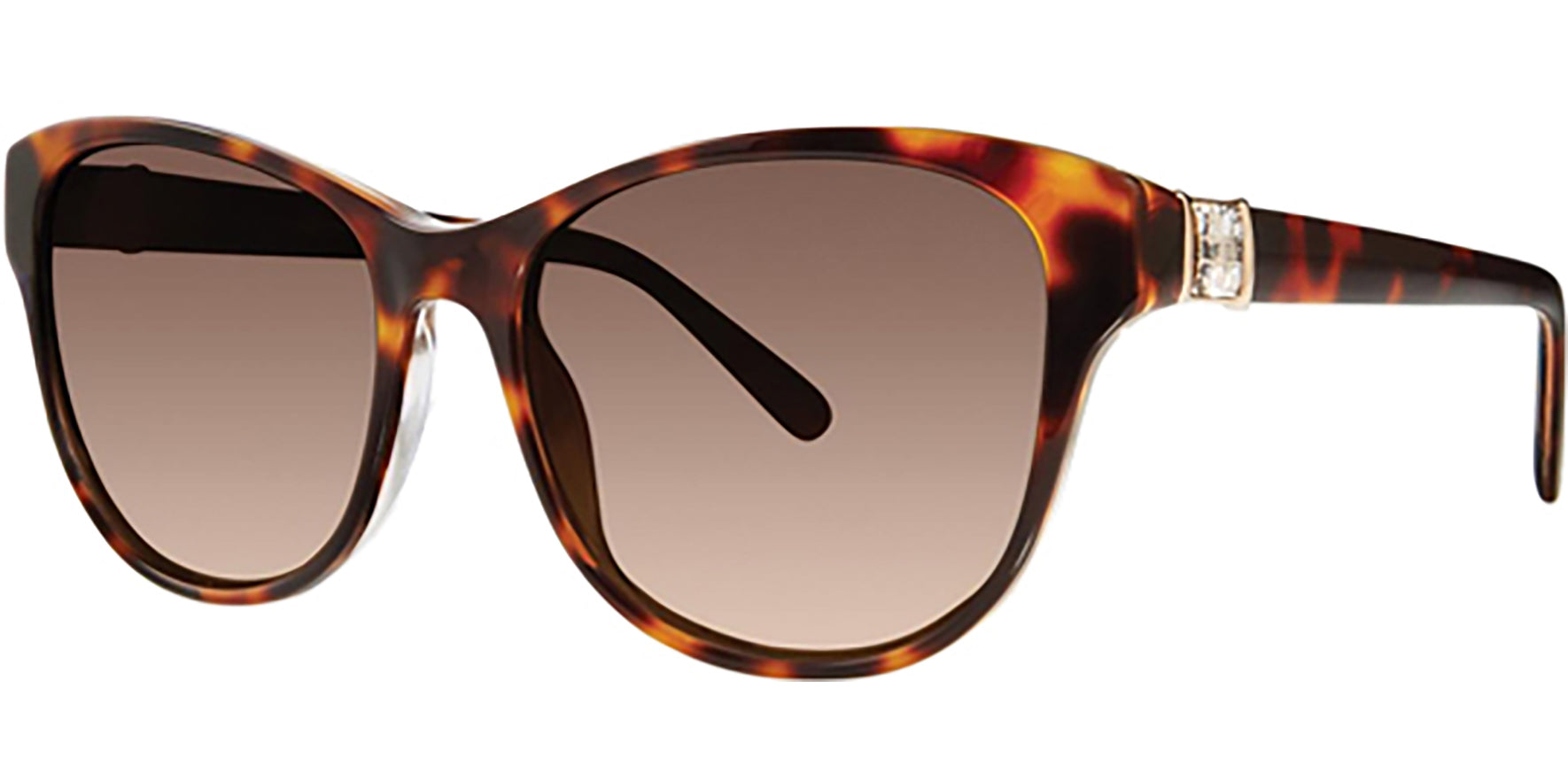 Vera Wang Corinna Soft Square Cat-Eye w/Swarovski Crystal Detail - Eyedictive