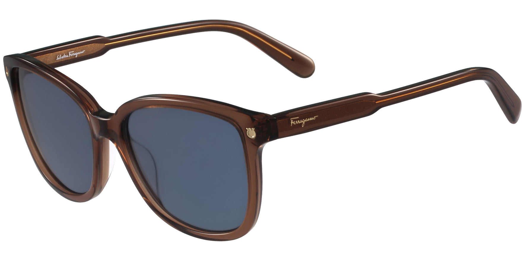 Salvatore Ferragamo Squared Cat-Eye W/ Gancini Detail