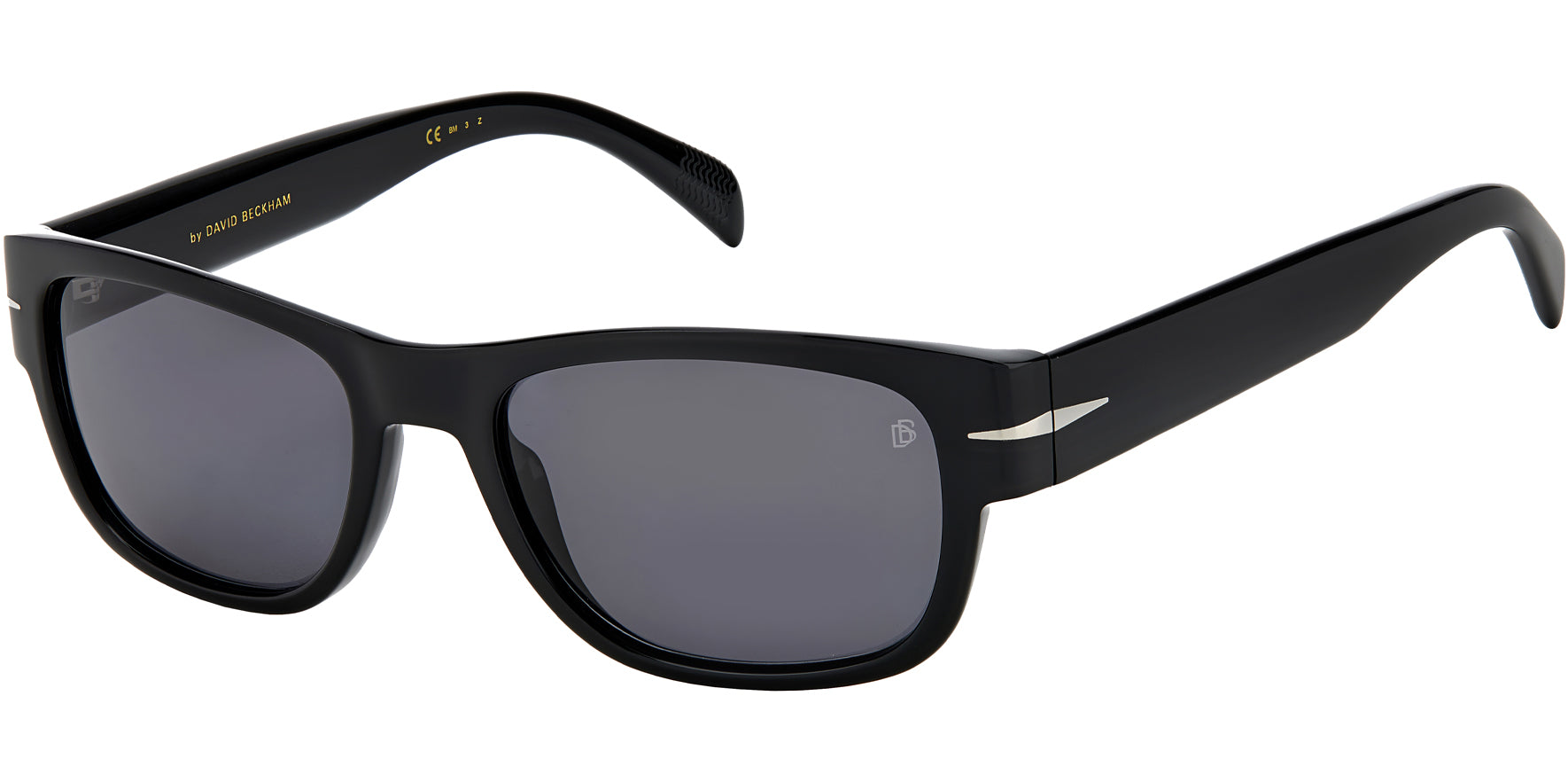 David Beckham Polarized Black Rectangle - Eyedictive