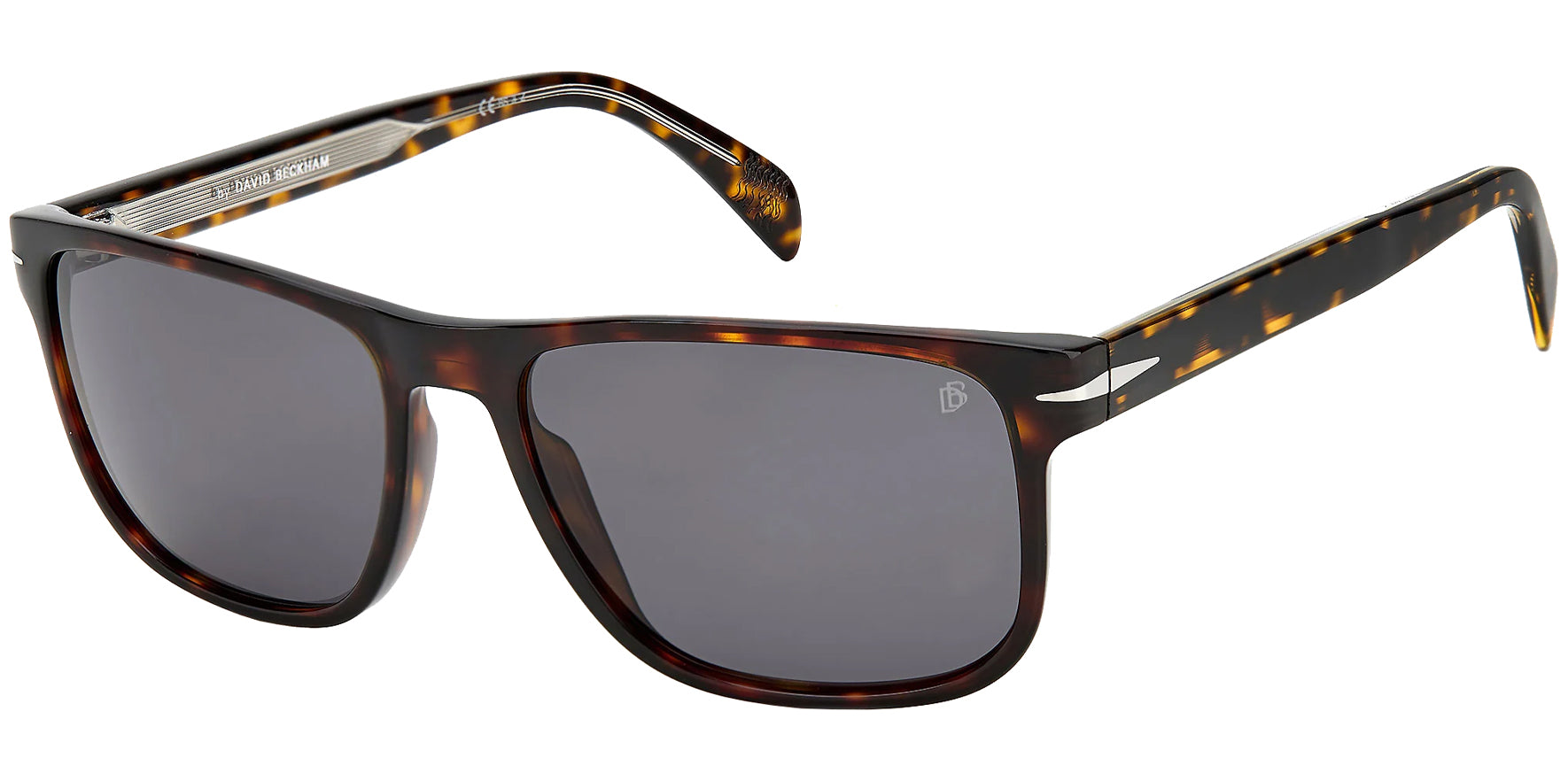 David Beckham Polarized Dark Havana Square Classic - Eyedictive