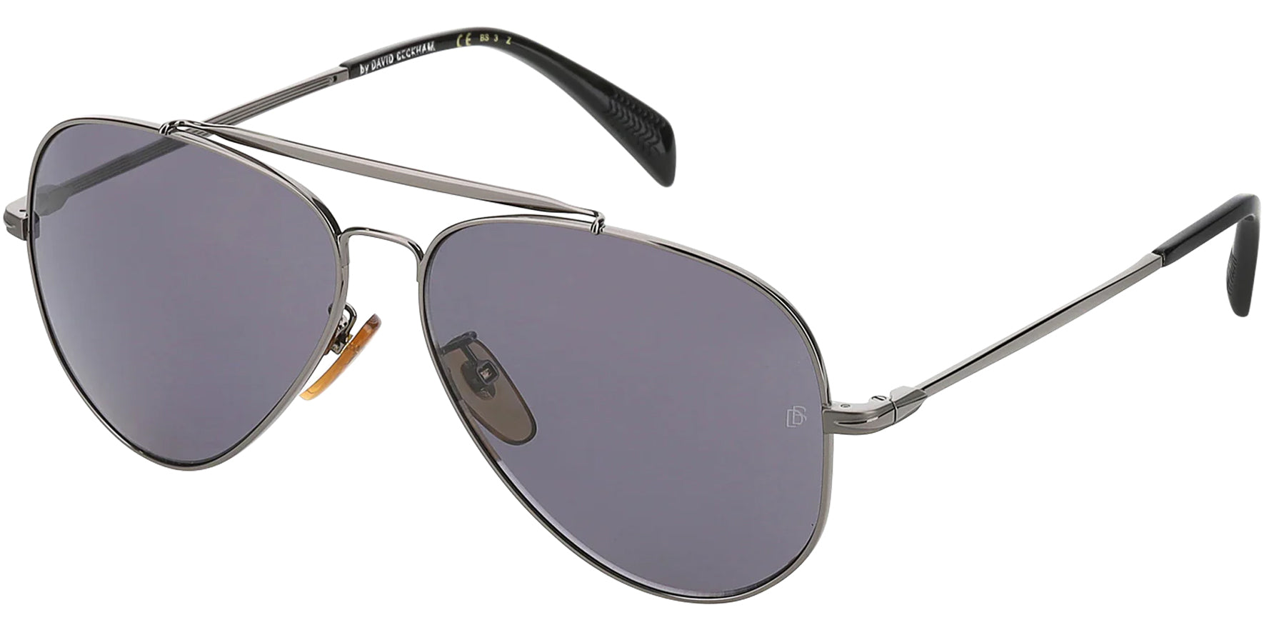 David Beckham Polarized Gunmetal Aviator - Eyedictive