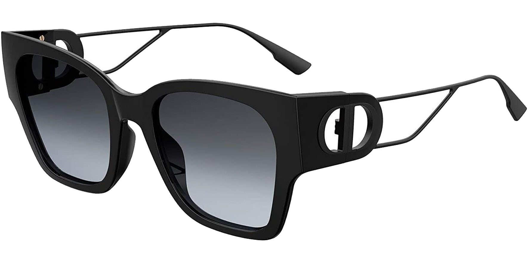 Dior 30Montaigne1 Black Oversize Square w/ Gradient Lens - Eyedictive